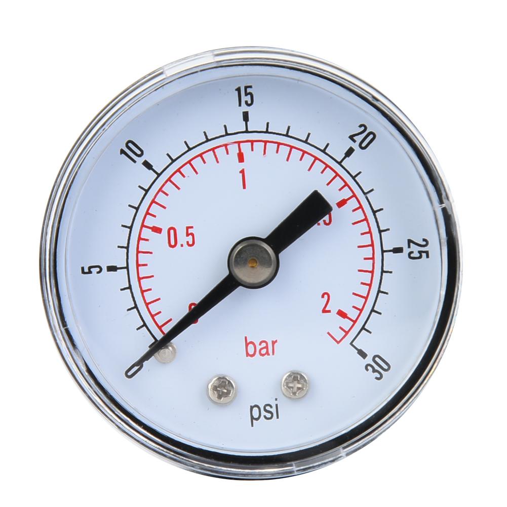 Mechanical Pressure Gauge for   Oil Water 1Celsius8inch BSPT Back Connection (0-15psi 0-1bar)