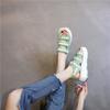 Summer Breathable Sandals 2025 New Korean Version Casual Versatile Velcro Flats Children's Thick-soled Heightening Women's Shoes