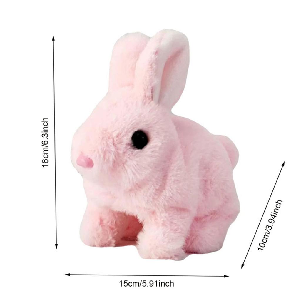 Realistic Bunny Toy Electronic Toy Bunny Simulated Rabbit Doll Jumping Twitching And Shaking Ears Toys Easter Children'S Gifts