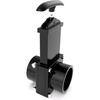 For Outdoor Accessories black Dump Waste Sewer ABS Valve 50mm/1.97inch RV Drain Valve waste valve for Caravan Trailer