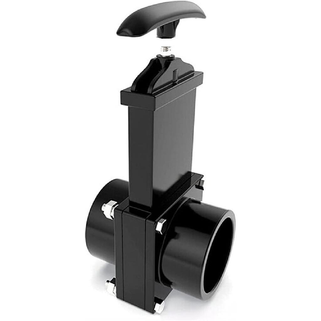 For Outdoor Accessories black Dump Waste Sewer ABS Valve 50mm/1.97inch RV Drain Valve waste valve for Caravan Trailer