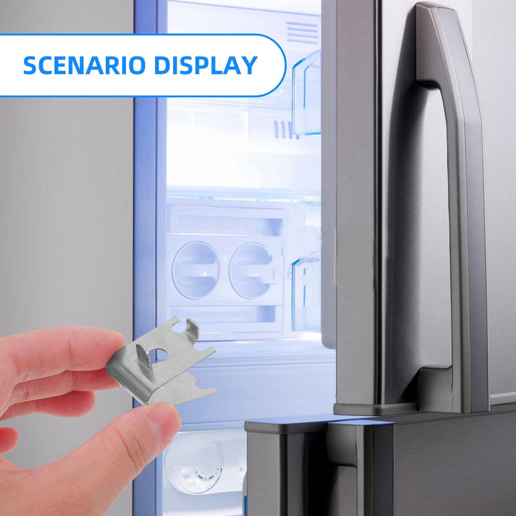 10Pcs Stainless Steel Freezer Shelf Clip Heavy Duty Shelf Support Pegs Mounting for Refrigerator Shelves Cabinet Cupboard