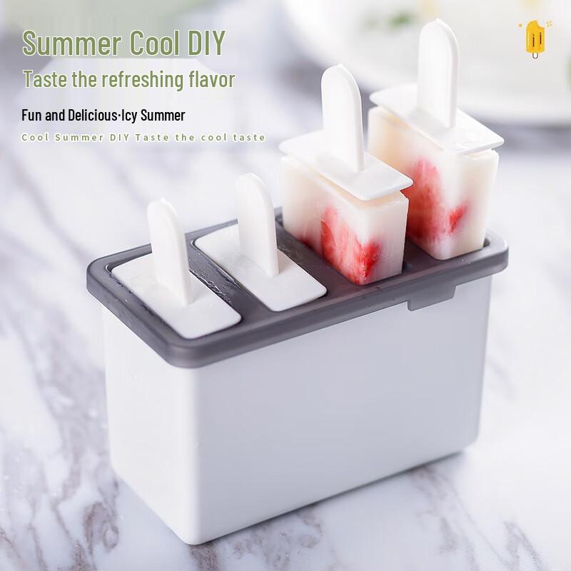 Fumede 4-Piece DIY Popsicle Molds