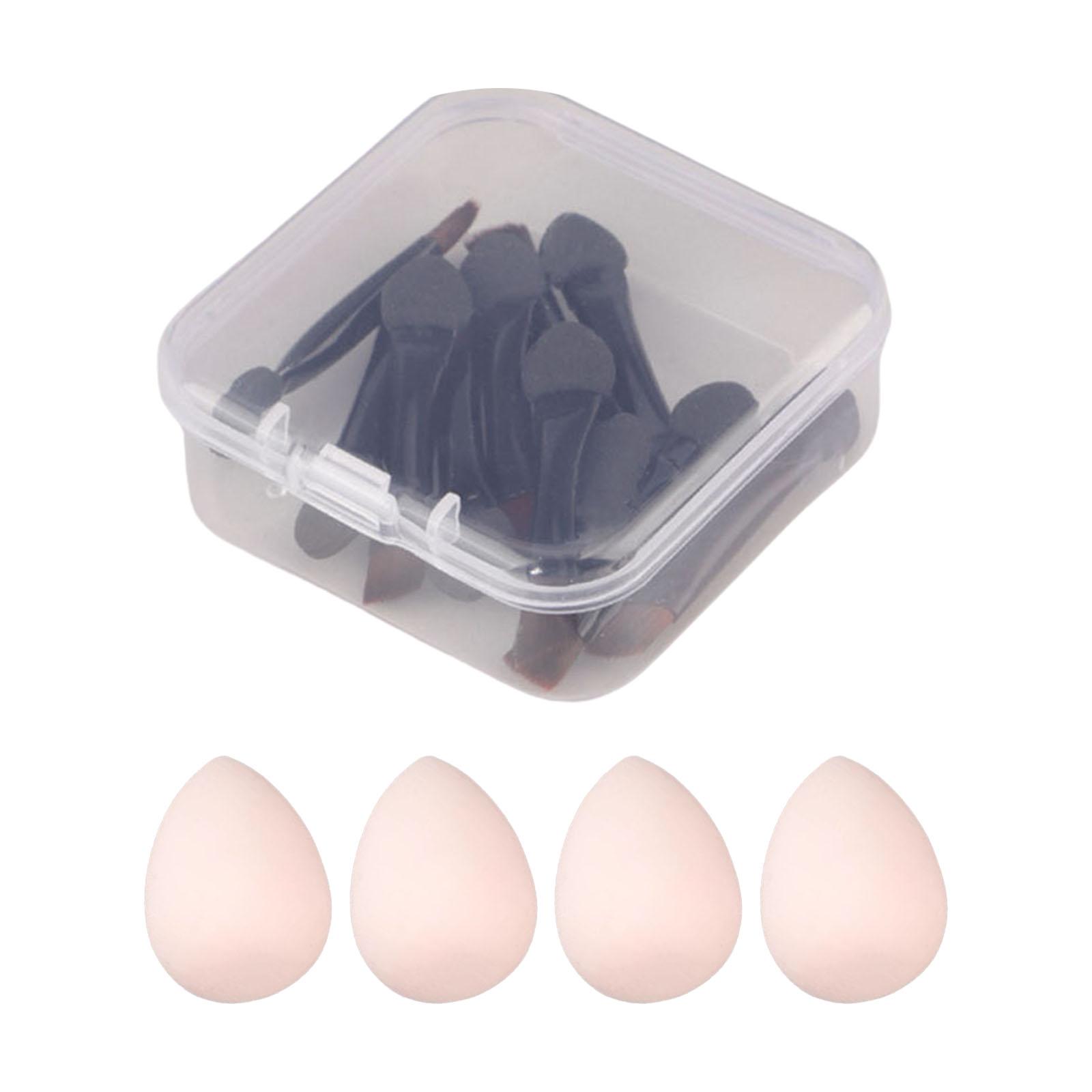 

10 шт. Кисти для теней для век, маленькие кисти для макияжа, двухсторонние аппликаторы для теней для век, спонжи для макияжа, косметические кисти A