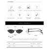 Polygonal sunglasses, high-end, small frame design, stylish metal sunglasses, trendy eyewear for both men and women, runway style