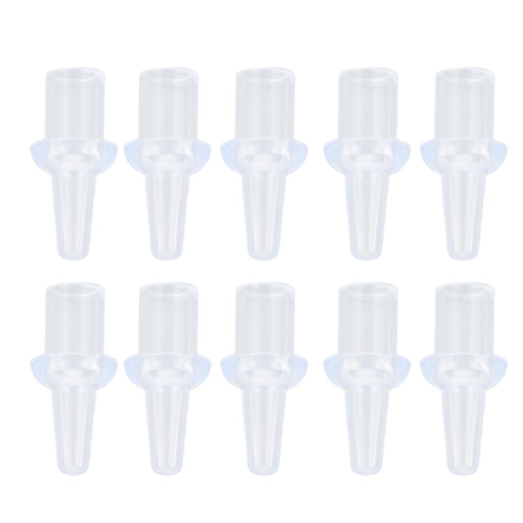 10 Pcs Enema Nozzle Tips Silicone Washable 8mm Inner Diameter Private Flushes Soft Enema