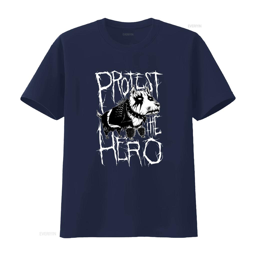 Protest the Hero Band Dawg T-shirt Metalcore Progressief Canada Metal Mode Muziek Streetwear vintage Gewassen Veelzijdig
