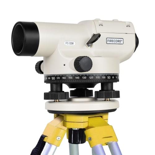 Firecore FC-32M Auto Level, 32x Magnification, Compact Level for Surveying, Horizontal Angle Measurement, Distance and Elevation Measurement, IP55 Dus