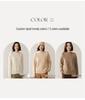 2026 Women's Autumn/Winter Round Neck Cashmere Sweater – Cable Knit, Loose Fit, Simple Casual Style