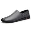 Genuine Leather Men Loafers Moccasins Men Business Dress Shoes Handmade Leather Shoes Men Flats