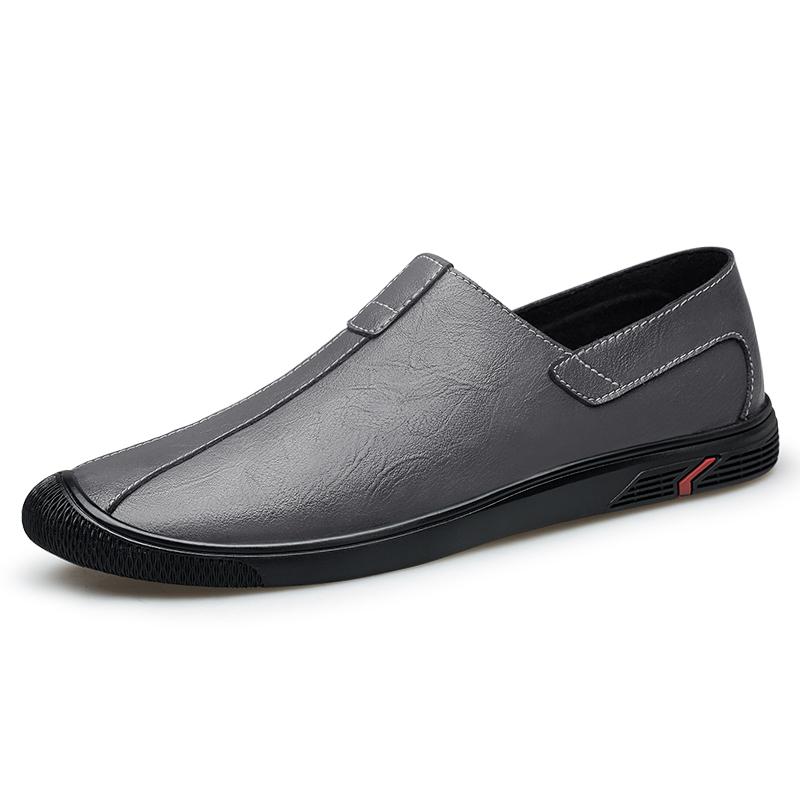 Genuine Leather Men Loafers Moccasins Men Business Dress Shoes Handmade Leather Shoes Men Flats