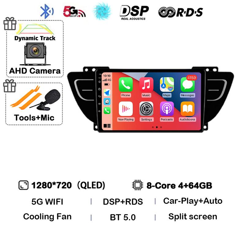 Android 14 Carplay Auto For Geely Atlas NL-3 2016 2017 2018 2019 2020 Car Radio Multimedia Video Player Navigation GPS Stereo