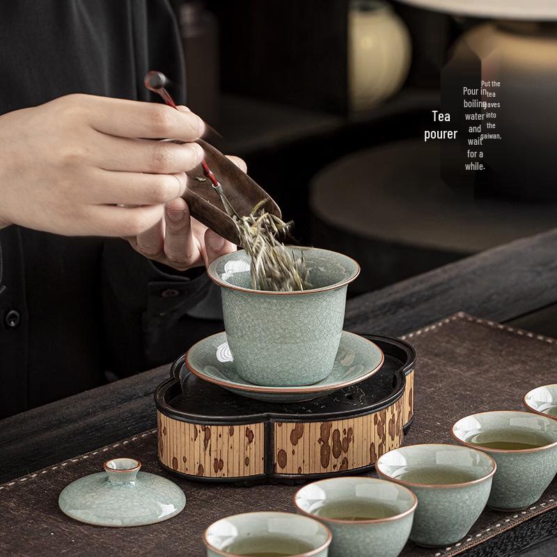 Ru Kiln Ceramic Kung Fu Tea Set