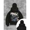 Shanglian Zippered Sweatshirt Hoodie Coat Unisex Spring Autumn Winter Fleece Double Hat Sweatshirt for Men