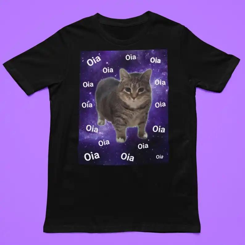 

Футболка UIA Cat Model Fun Space Cat Girl для любителей кошек, с узорами модели вируса, забавные подарки, креативная модная одежда 4XL