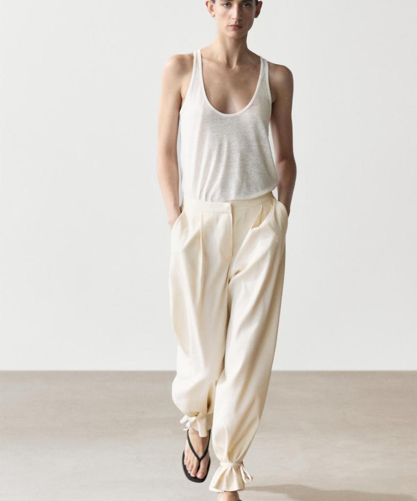 Masimodutti Fluid Barrel Fit Pants