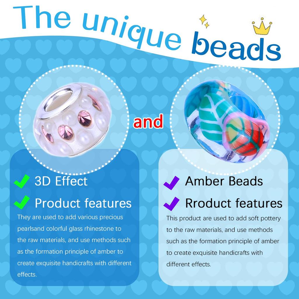 AIPRIDY Charm Bracelet Making Kit, Girls' DIY Crafts, Unicorn and Mermaid Craft Gift Kit, Suitable for Girls Ages 6-12 (72 Hulan Mermaid Crafts)
