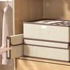 Underwear Socks Three In One Drawer Style Storage Box with Lid Honeycomb Style Underwear Neat Classification Storage Box Dust-proof Tidy Up Bag
