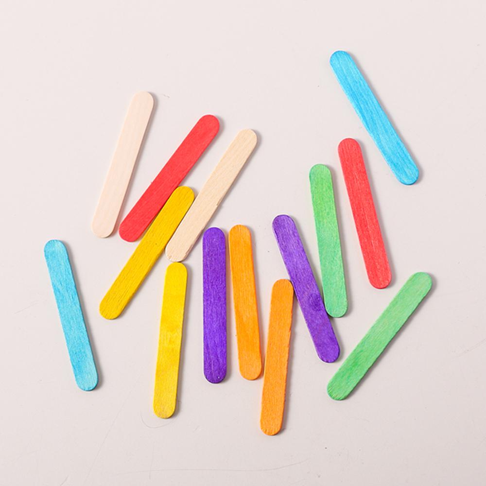 Counting Montessori Toys Wooden Stick Matching Games Color Sorting Cup Preschool Learning Education Toys for Kids Girls Boys