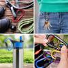 TITECOUGO Outdoor Carabiner Stylish Climbing Small Aluminum D Hook Sturdy