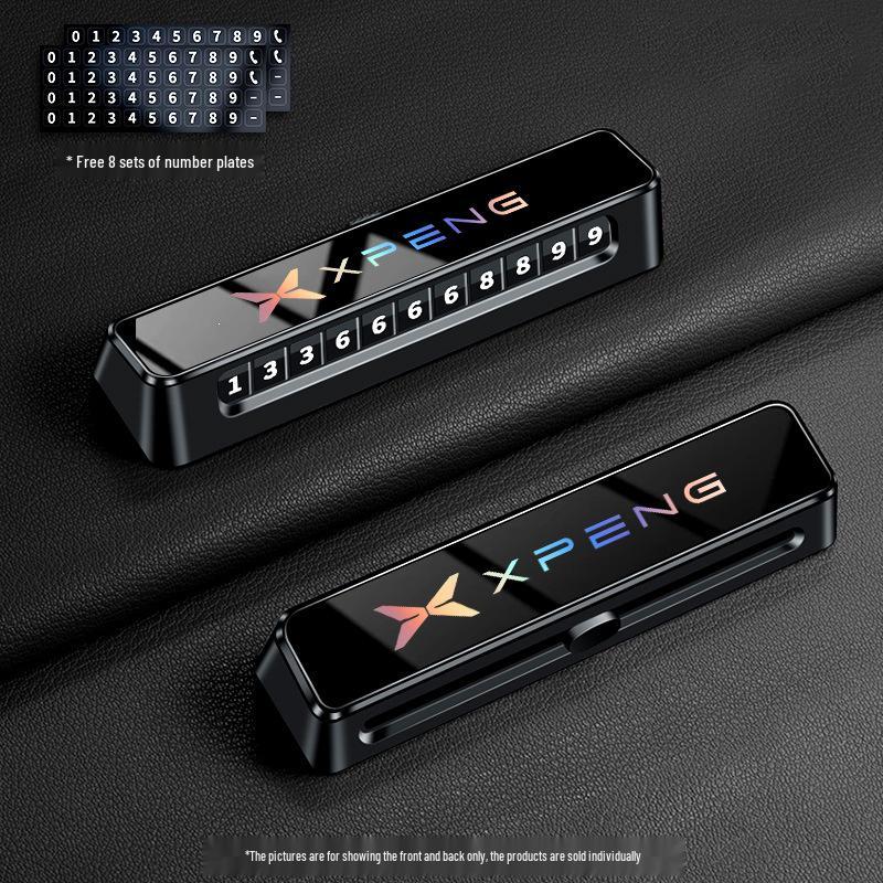 XPeng Mona M03 G6 X9 P7i Car Temporary Parking Plate and Move Car Phone Card