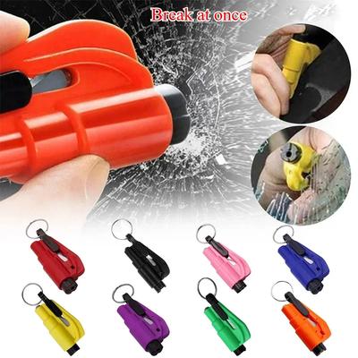 1/3pcs Mini Safety Hammer Car Emergency Rescue Kit Key Chain Knife Life Belt Cutter Broken Window Glass Emergency Hammer