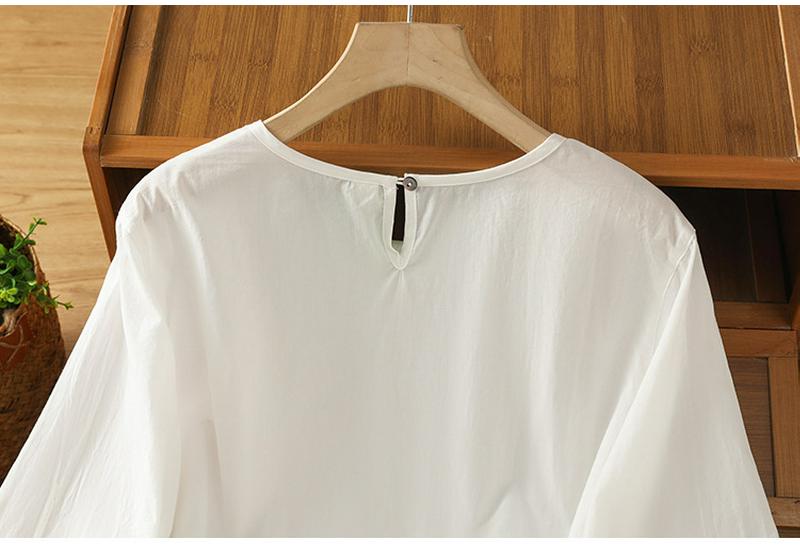 2026 Japanese Style Loose Fit Long Sleeve with French Lace Trim