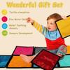 1 Set Baby Sensory Development Mat Various Textures Machine Washable Foldable For Tactile Learning Color Recognition