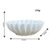 Decorative Bowl With Grooved Ruffle Edge Modern Home Accent Coffee Table Bookshelf Console