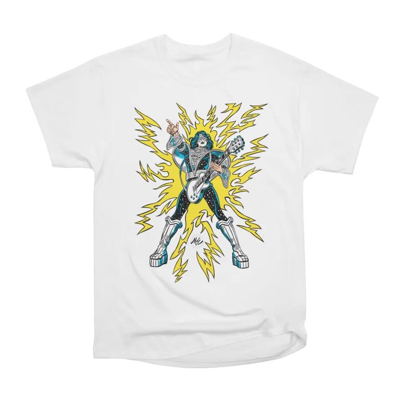 Men Casual Shirts Short Sleeves SPACEMAN White Tees Oversized T-shirts S белый