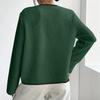 Women's Fashion Casual Plus Size Long Sleeve Solid Color Fleece Jacket