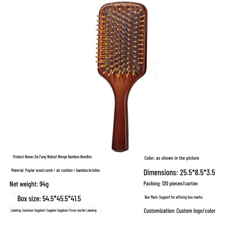 Professional Wooden Air Cushion Scalp Massage and Hairdressing Comb