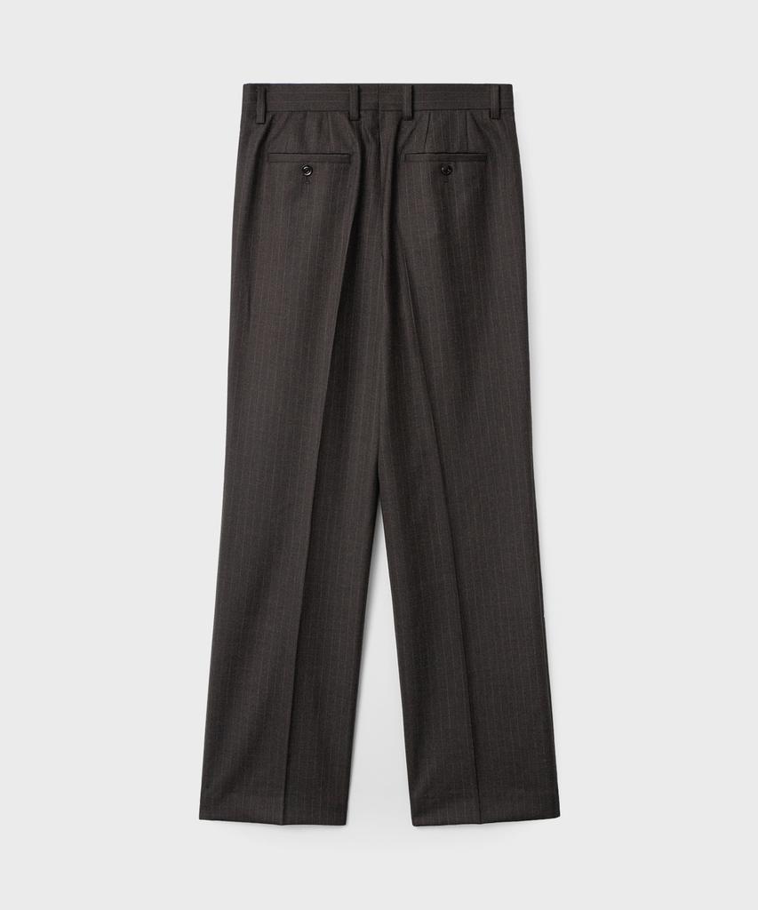 Bellie B D 52 Straight Fit Pants - Charcoal Stripe
