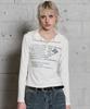 HOODHOOD Clover Typo Hooded Long Sleeve T-Shirt Ivory