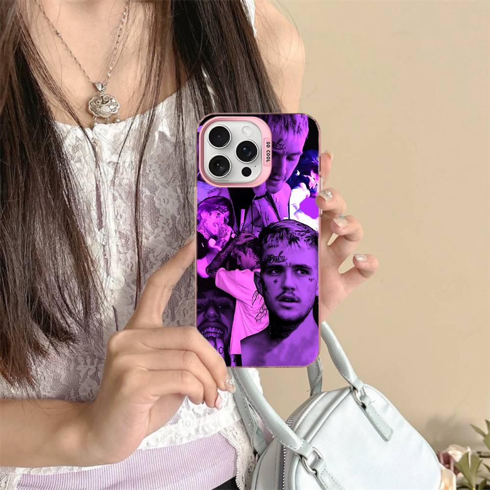 Singer Rapper L-Lil Peep Phone Case For IPhone 16 15 14 13 12 11 Pro Max 17 Plus Colorful Cover