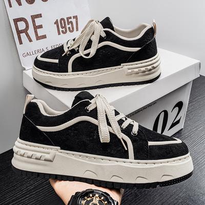 Frühling und Herbst neue Retro-Freizeit-Soft-Sohle dicke Sohle erhöhte dicke Sohle Sport-Board-Schuhe