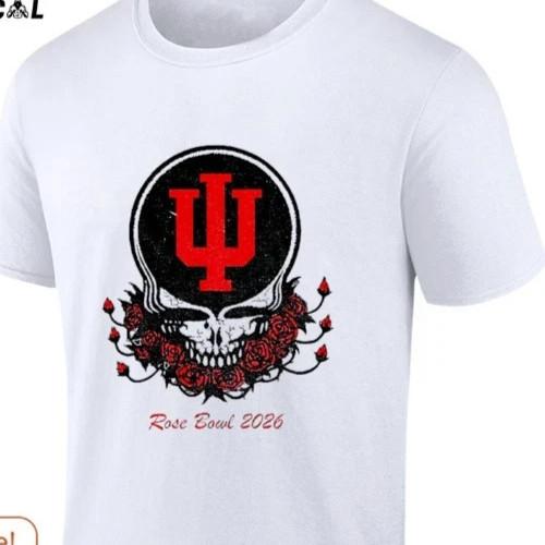 RARE! Indiana Hoosier Grateful De*ad College Football Bowl Rose Bowl 2026 Shirt Unisex T-Shirt XL