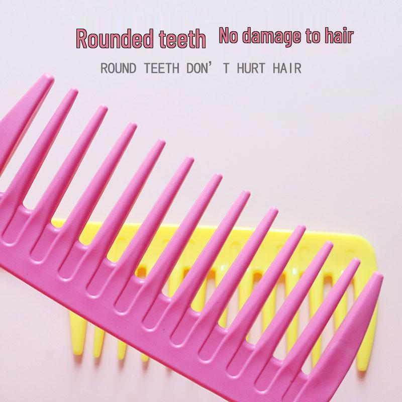 Wide-Tooth Comb with Handle for Thick, Curly Hair