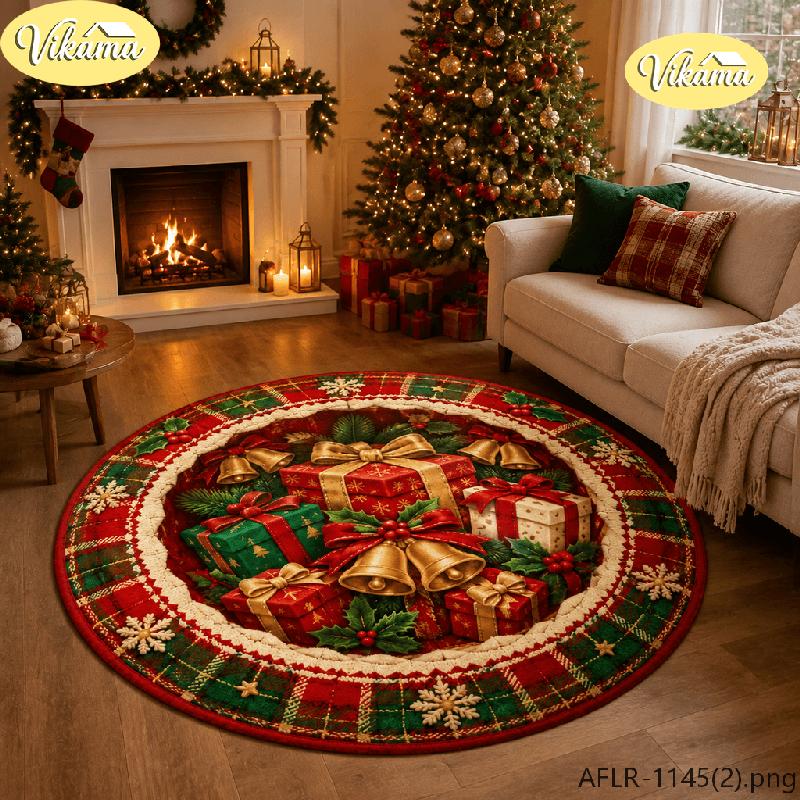 Fall Round Rug Sunflower Pumpkin Print Circular Mat Non Slip For Living Room Bedroom Dining Room Holiday Home Decor