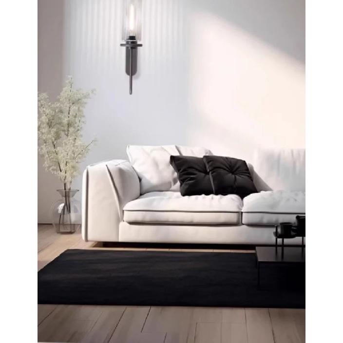 American Retro Industrial LED Wall Lamp Nordic Luxury Glass Crystal Bedside Corridor Mirror Sconces Home Lighting