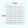 10Pcs/Set 25x25cm Self Adhesive Waterproof Heatproof Vinyl Wallpaper 3D Peel and Stick Subway Tiles