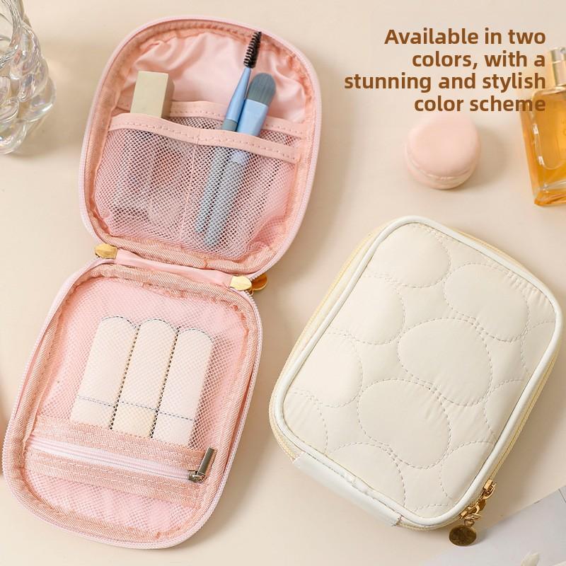 1PCS Mini Lipstick Bag Cosmetic Bag Simple Exquisite Travel Clutch Portable Travel Cosmetics Storage Bag