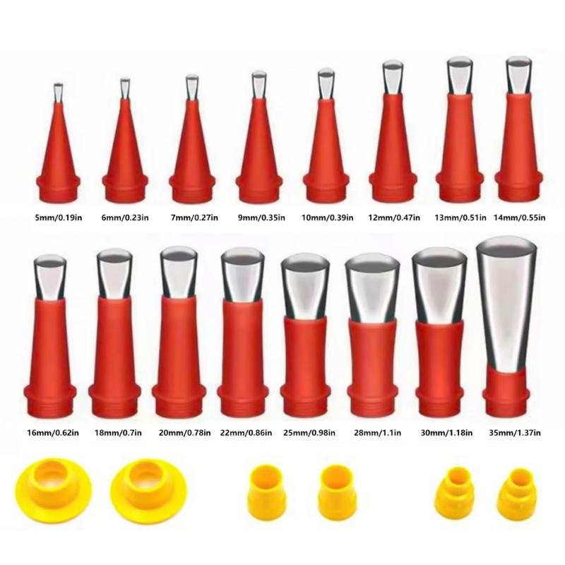 Completes 22Piece Caulking Toolkit with Detachable Nozzles Fit for Home Decoration and Sealing Needs Even Sealant Spread
