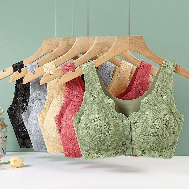 Upgraded Front-Button Comfort Bra for Middle-Aged and Elderly: Breathable, Anti-Sagging Sports Design
