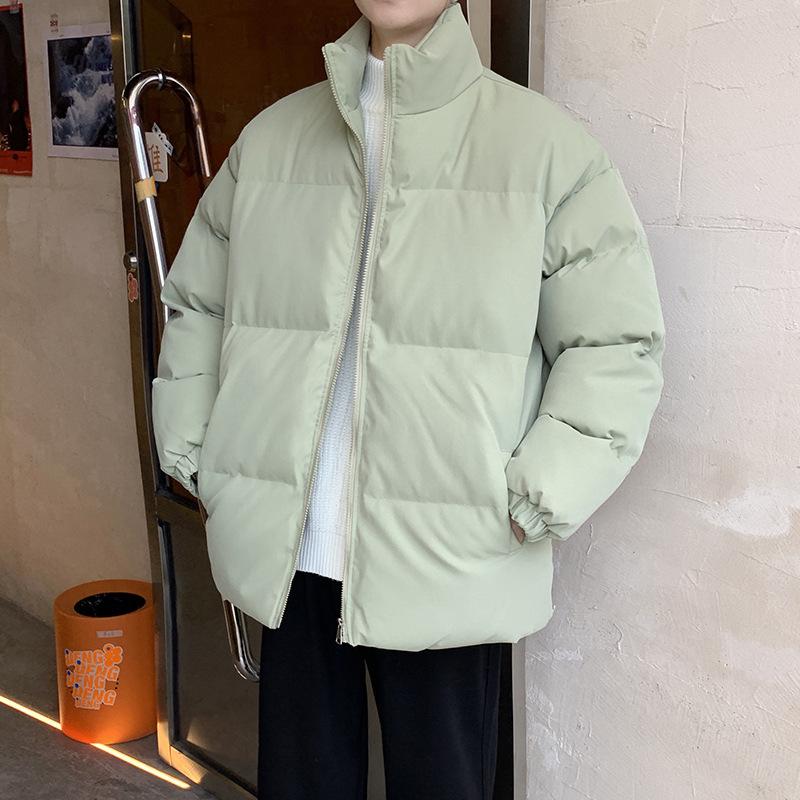 Unisex Solid Color Cotton Padded Jacket, Winter 2024: Thick, Warm Sports Casual Coat