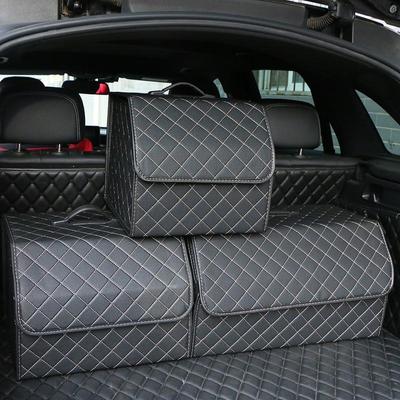 Organizér kufru do auta Velkokapacitní automatické víceúčelové nářadí Úložný vak Úložný prostor Úklidové kožené skládání Pro nouzový úložný box