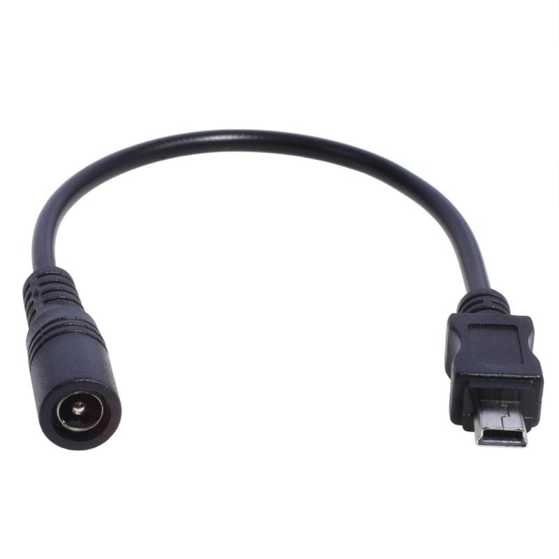 

DC 5.5x2.1 Female to Mini USB Male Cable 5521 Power Jack DC Power Conector- 5.5x2.1 Adapter Mini USB Converter 1