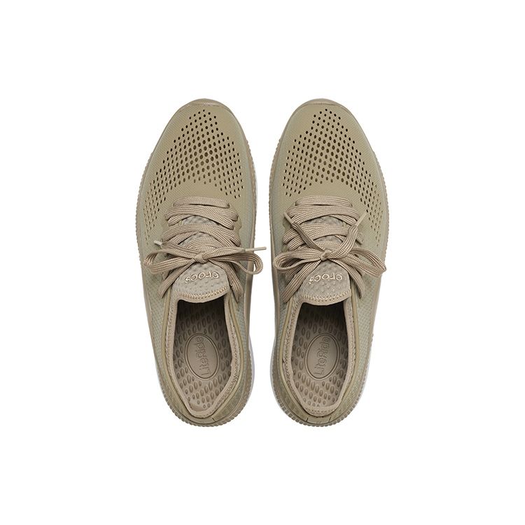 Crocs Literide 360 Non-Slip Breathable Low-Top Sports Casual Shoes Men Sneakers Khaki 206715-260