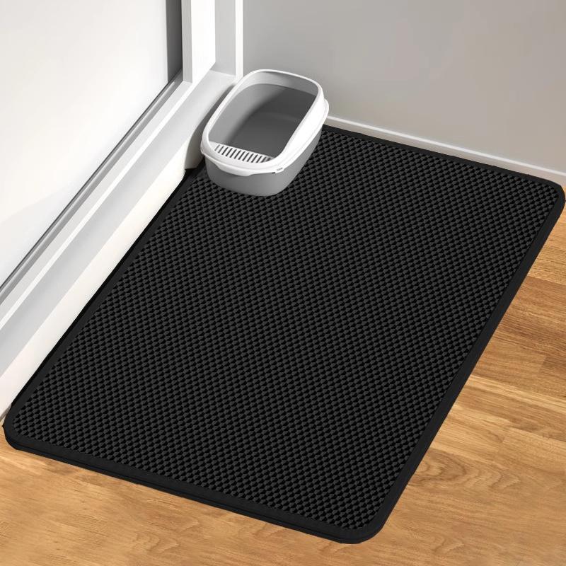 Extra Large Double Layer Cat Litter Mat with Anti-Splash and Leak Control