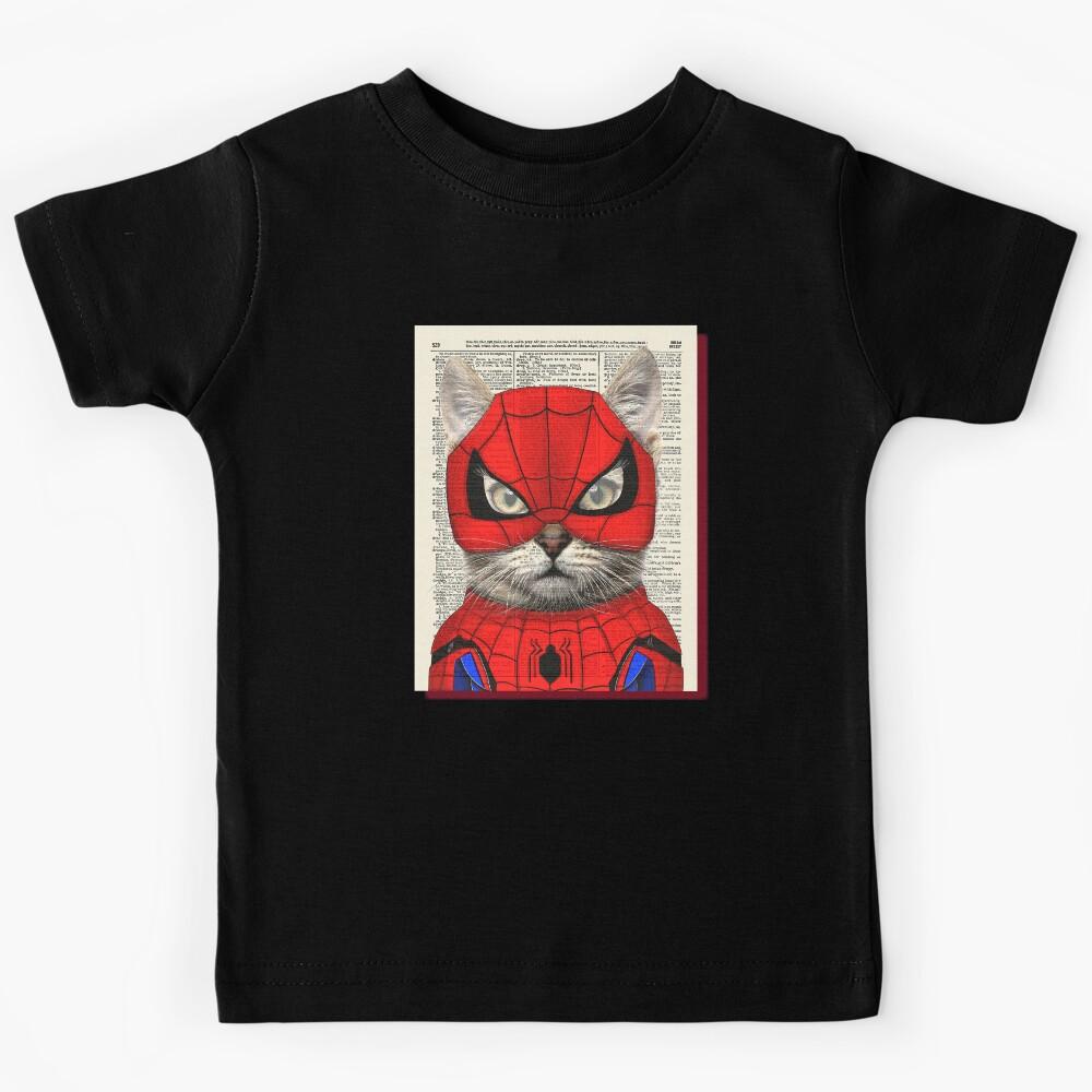 spidercat newspaper, classic ti-shirt Kids T-Shirt 150